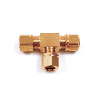 Brass Line Tee Fitting - 6BT-50063-81-00 - T1126 - Bennett Marine